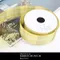 S170 雙邊鐵絲黃綠格紋緞帶 38mm  (S170 Yellow Plaid Wired Ribbon -38mm)