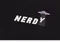 【21FW】 Nerdy UFO Logo大學Tee（黑）