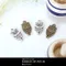 A1576 復古金屬色貓頭鷹金屬配件 2入  (Owl Décor)