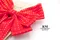 冬季風景蝴蝶結 (K1333/Winter landscape Butterfly Bow) ｜手作｜布置｜裝飾｜緞帶用途｜紅色