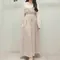 【預購】正韓  後鬆緊打折雪紡西裝寬褲