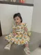 韓版黃花短袖洋裝