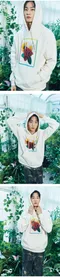 【23FW】Mister Child 油畫花卉連帽TEE(杏)