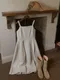 SALE／Slowand made－針褶設計連衣裙：奶油米白