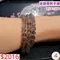 🌸貞緣水晶飾品🌸AD004三圈金銀骨幹手鍊6+mm/6+近7mm/三圈