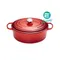 Le Creuset 橢圓型鑄鐵鍋 27cm 4.1L 櫻桃紅