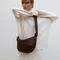 韓國設計師品牌yeomim－cradle bag (choco brown)：霧面咖／肩背推薦
