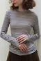 Striped Spring Wool Long T