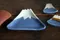 日本世界文化遺產富士山小盤／藍色富士山