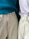 LINENNE－ordinary pants (cream)：米白簡約寬鬆長褲！