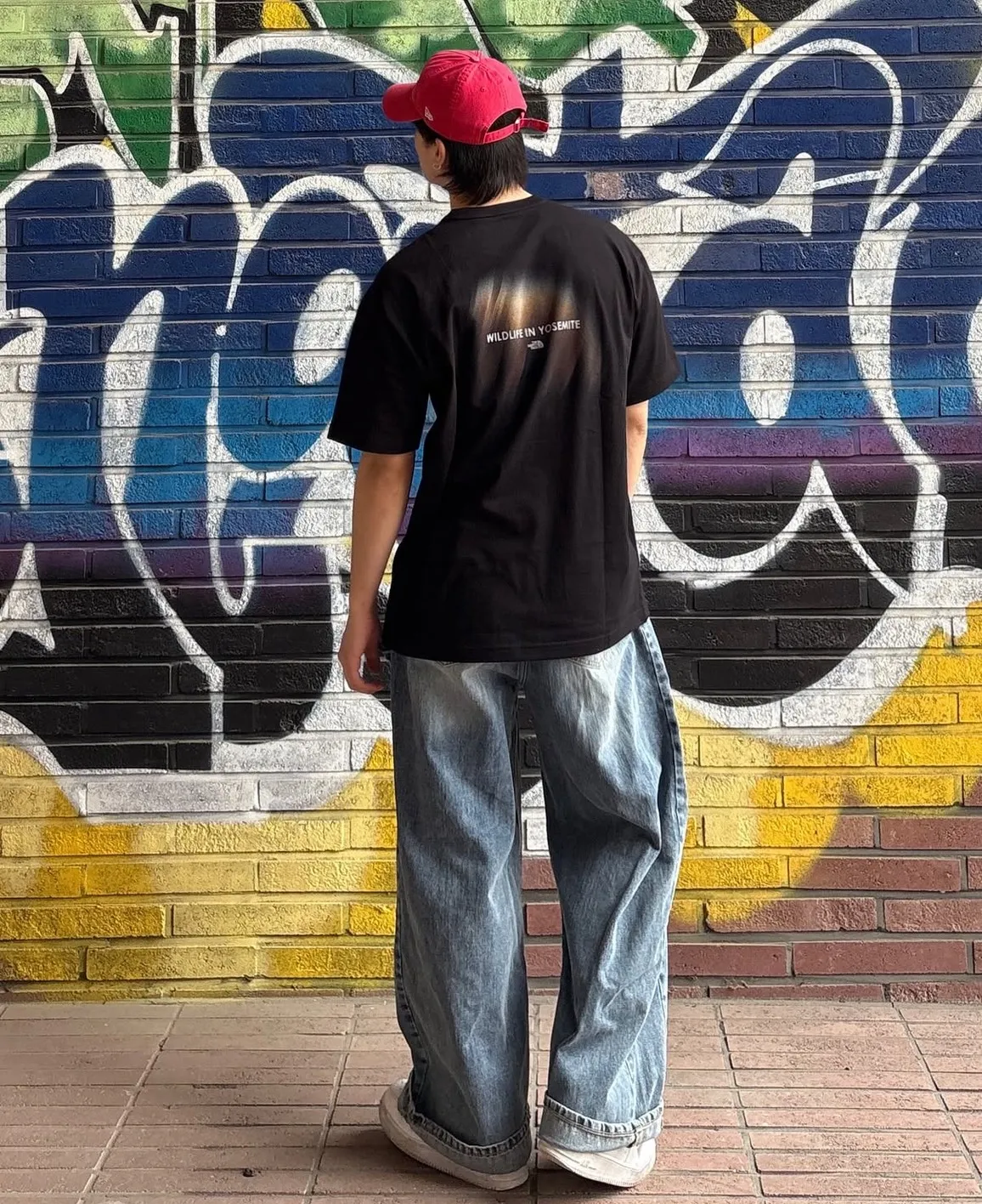 ★THE NORTH FACE☆BEAR SPRAY S/S R/TEE NT7UR10 THE NORTH FACE BEAR SPRAY S/S R/TEE 棕熊噴霧短袖圓領上衣NT7UR10