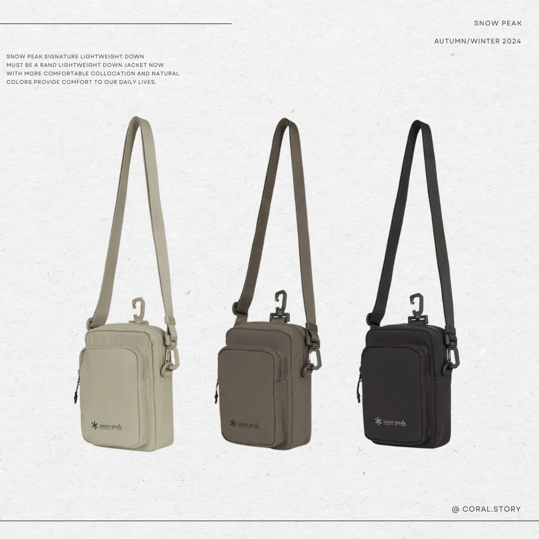 SNOWPEAK■Mini cross bag■送料込 SNOWPEAK□Dual Tech Mini Crossbag □送料込 (Snow Peak