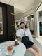 朵朵軟雲糖-韓國造型百摺短裙