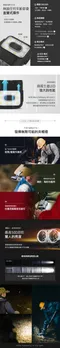 [ CLAYMORE ] 120H 感應式雙光源夾帽燈-兩色｜頭燈 露營燈 釣魚燈 照明燈 登山燈