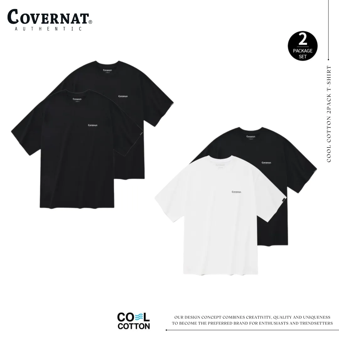 COVERNAT COOL COTTON 2PACK T-SHIRT 彈力涼感機能短袖T 超值兩件組