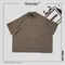 “Gnomes lab” Cuban collar work shirt  - 古巴領通勤工作襯衫 / 棕色