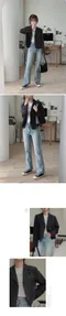 Slowand made－淺藍靴型牛仔長褲：4 size（有加長版本）