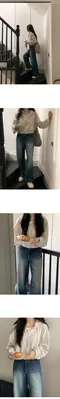 98doci made－復古刷色深藍牛仔褲：3 size