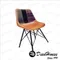 LOFT Industry 美式工業風 皮+布縫線邊單椅 餐椅 椅子
