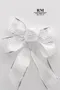 銀雪世界蝴蝶結 (W787-11/Silver Snow World Butterfly Bow) ｜手作｜布置｜聖誕｜緞帶用途