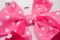 俏皮細結蝴蝶結(Playful Bow)｜粉色｜點點｜節慶｜頭飾｜裝飾｜緞帶用途｜桃紅色｜婚禮｜情人節