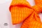柑橘樂園蝴蝶結(K1750-361/Citrus Garden Bow) ｜格子｜橘色｜手作｜布置｜春天｜緞帶用途｜髮飾｜萬聖節
