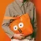 nounou누누－New Canvas Bag Orange / Blue：Nounou 表情帆布包