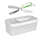 【OXO】蔬果活性碳長鮮盒-正方4.7L+不鏽鋼沙拉剪