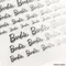 Barbie LOGO貼紙 六色