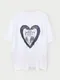 LINENNE－rosslyn heart tee (2color)：心型建築寬鬆Ｔ