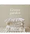 韓製寢具MAATILA－Hotel france荷葉皺褶無塵棉被組：Greece garden希臘花園