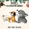 EUGY 3D紙板拼圖 【三入組】狐獴、綿羊、狼