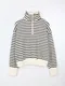 LINENNE －two tone stripe zip up (2color)