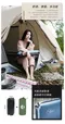 冰藍色【Outdoorbase】3D舒壓自動充氣枕頭 22956 露營枕 自動吸氣枕