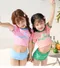 姊妹格子泳衣兩件套