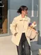 LINENNE－boucle half coat (2color)