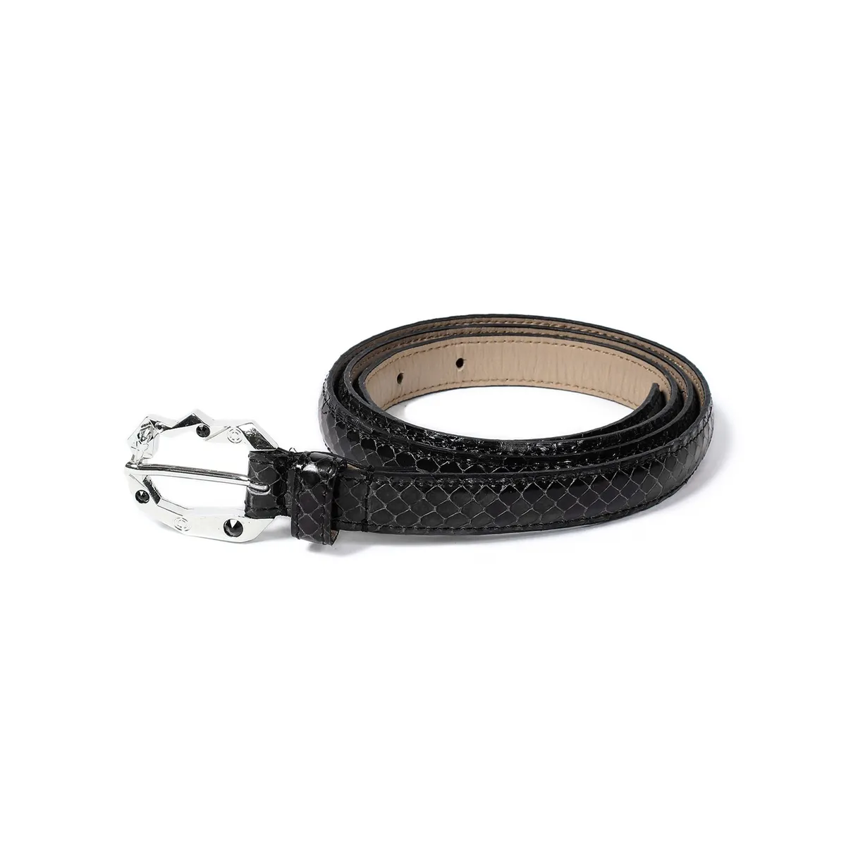 WACKO MARIA｜2025FW WOLF'S HEAD / PYTHON LEATHER BELT