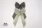 經典棋盤蝴蝶結 (Classic Checkerboard Bow)｜紳士藍｜典雅灰｜頭飾｜裝飾｜緞帶用途｜萬聖節｜典雅｜格子