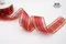 蔥線格子透紗緞帶 38MM  ( Metallic Sheer Plaid Ribbon- 38MM )