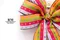 圓點條紋相間蝴蝶結(W791/Polka Dot Striped Interlaced Butterfly Bow) ｜手作｜布置｜白色｜緞帶用途