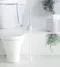 日本MARNA無死角抗菌Stick簡便L型馬桶清潔夾W-642W(附底座;適拋棄式浴廁所濕紙巾.菜瓜布海綿)
