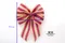 金紅條紋蝴蝶結(W221-4/Gold and Red Striped Butterfly Bow) ｜手作｜布置｜金色｜緞帶用途
