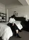 【預購】正韓 時髦金屬光澤摺摺長裙