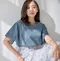 【預購】日本品牌 涼感縷空雕花蕾絲短袖上衣
