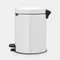 【缺貨】BRABANTIA PEDAL BIN NEWICON 白色 時尚腳踏式垃圾桶 5L #112065