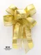 金薄相間蝴蝶結 (W780-10/Gold Thin Interlaced Butterfly Bow) ｜手作｜布置｜金色｜緞帶用途