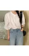 어리틀빗A little b－sonia blouse (2color)：針褶蕾絲細節襯衫