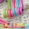 S023 雙銀蔥線邊秀士織帶 6mm  (S023 Glitter Satin Ribbon -6mm)