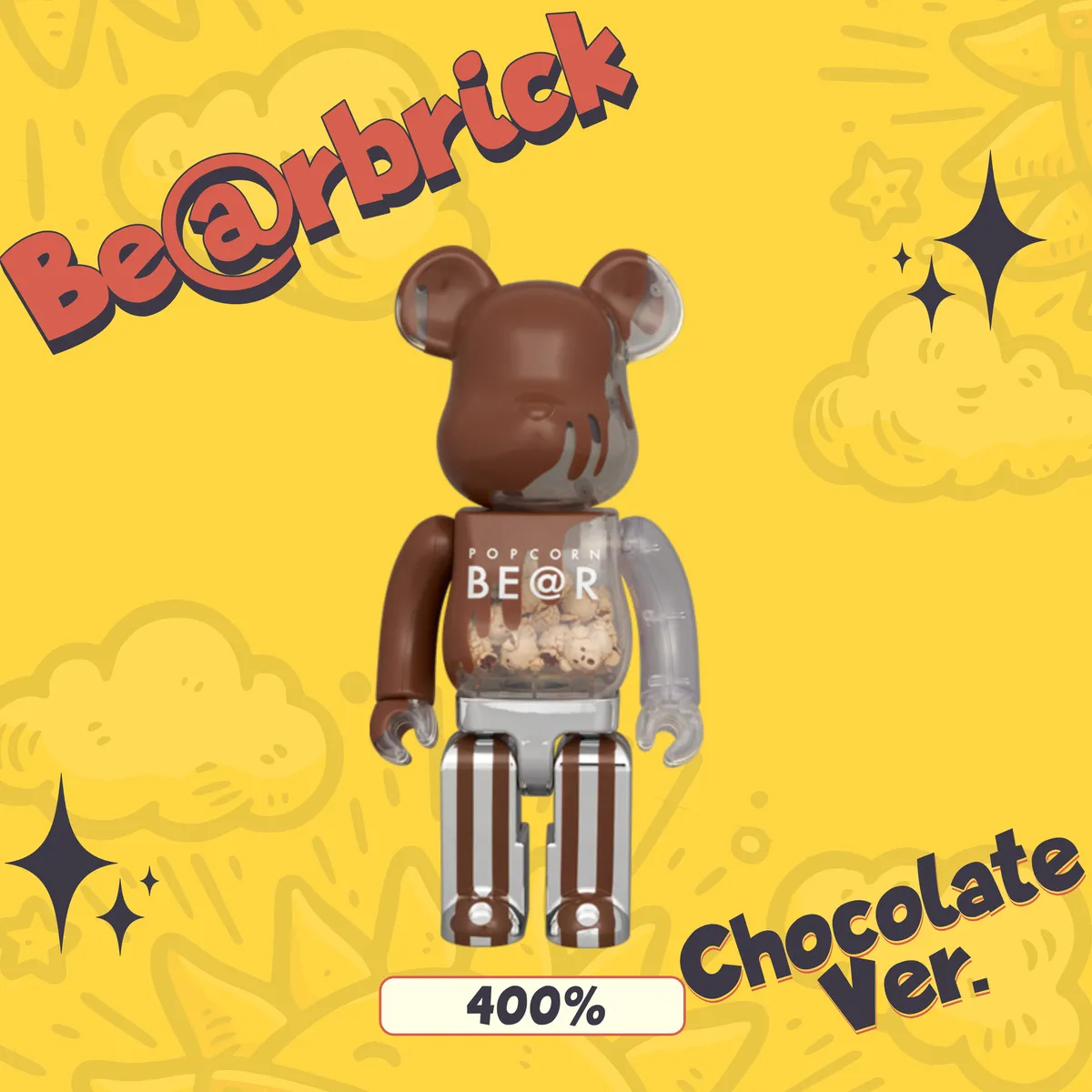 フィギュア BE@RBRICK POPCORN BE@R Chocolate Ver.