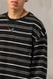 Gnomes lab 24 AW Heavy Embroidered Pocket Striped Tee  / 重磅刺繡口袋橫條Tee / 黑